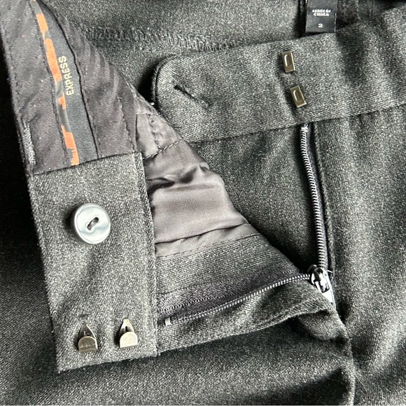 Express women's Ankle Dress Pants Gray Size 2 - Picture 3 of 12